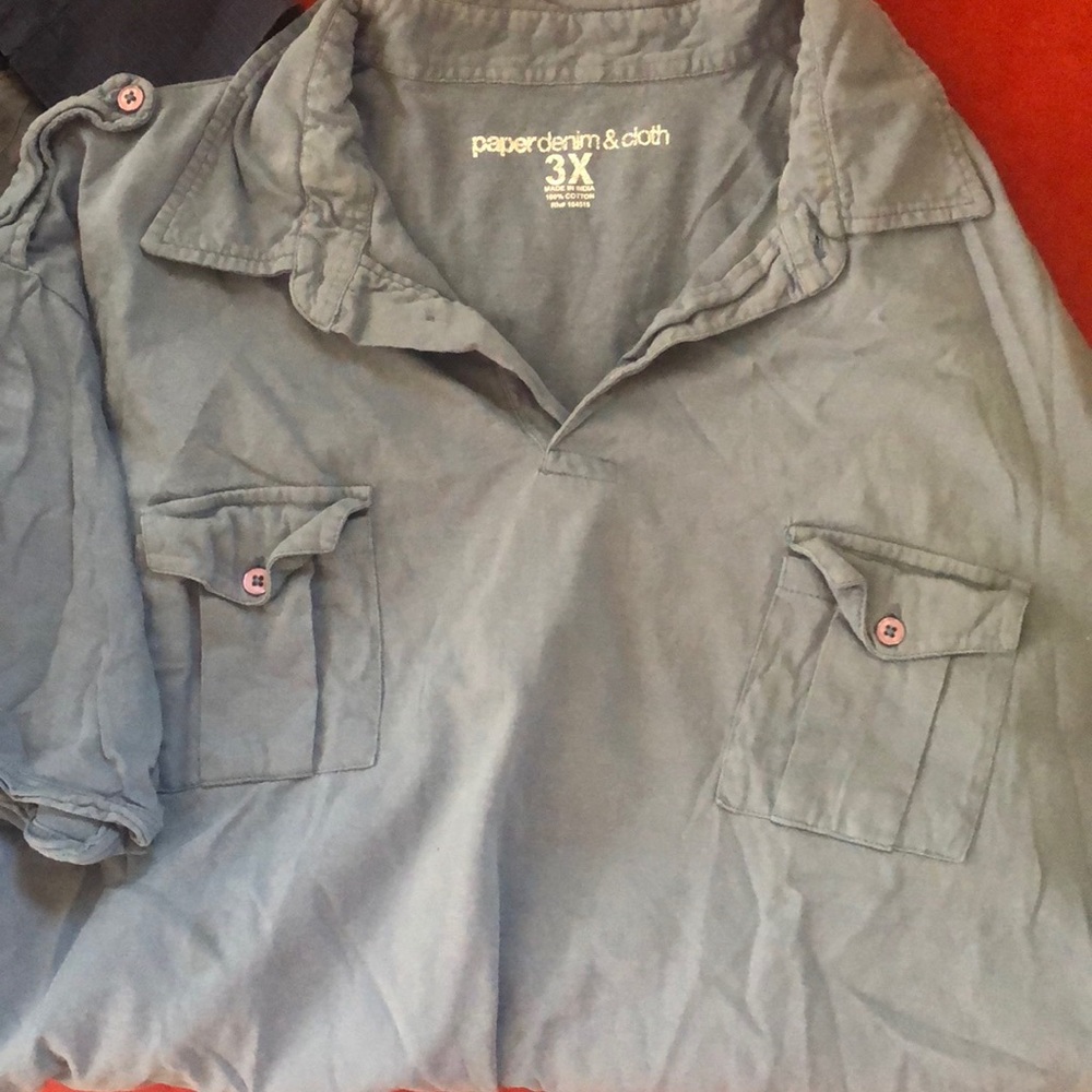 Paper denim and cloth shirt